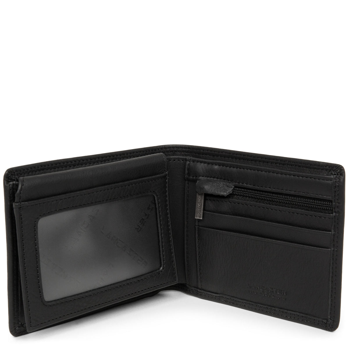 Portefeuille Italien – Cuir Soft Vintage Noir – Lancaster Paris