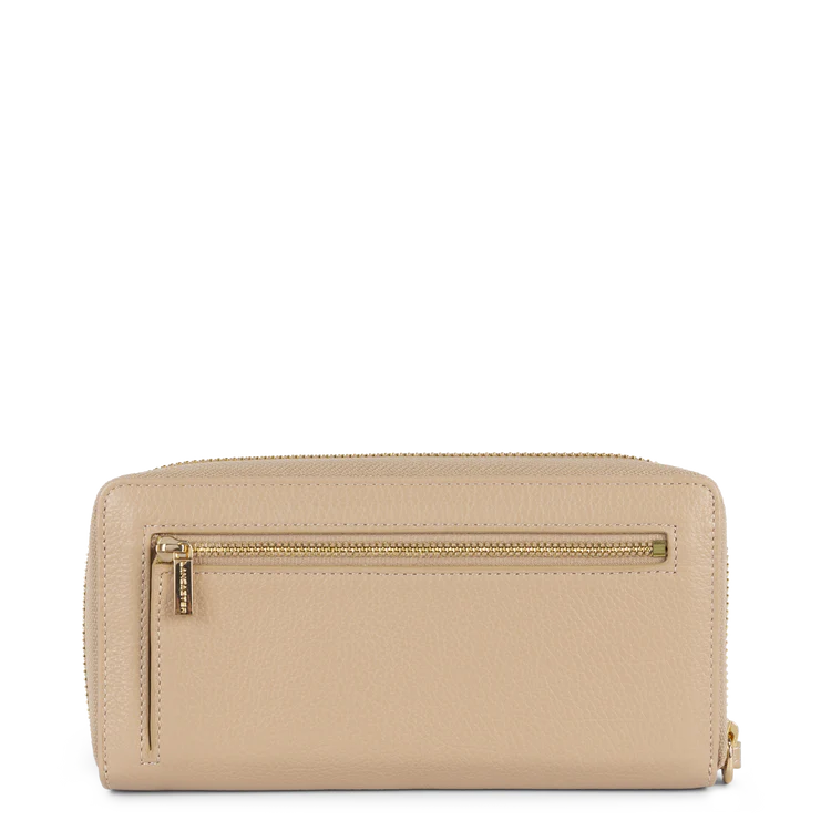 Compagnon Zippé – Cuir Dune Beige Foncé – Lancaster Paris
