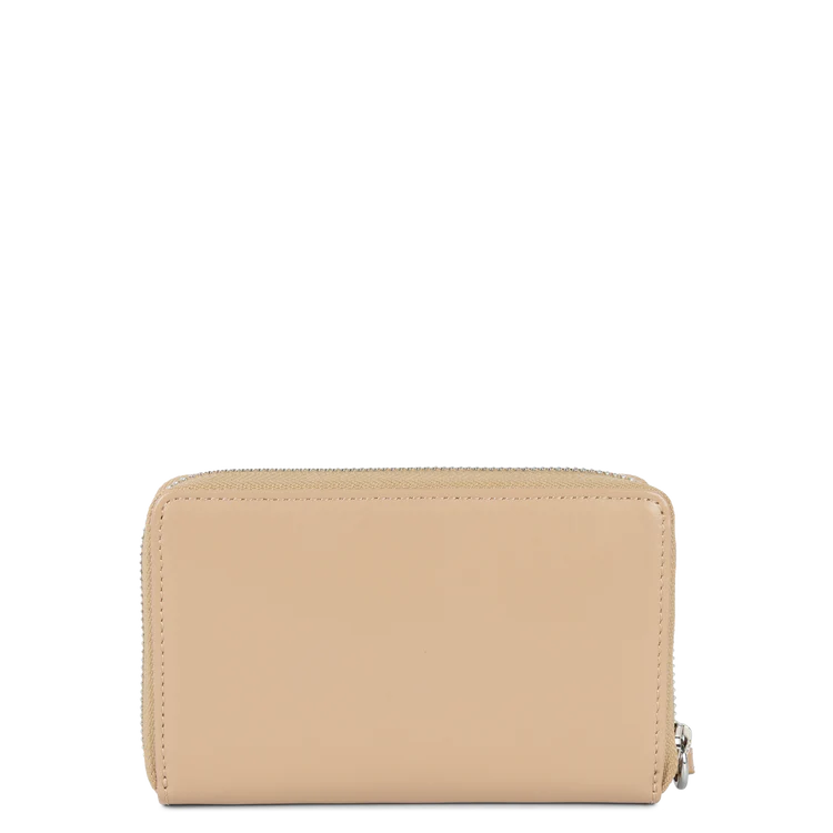 Portefeuille Zippé – Cuir Paris Beige Foncé – Lancaster Paris