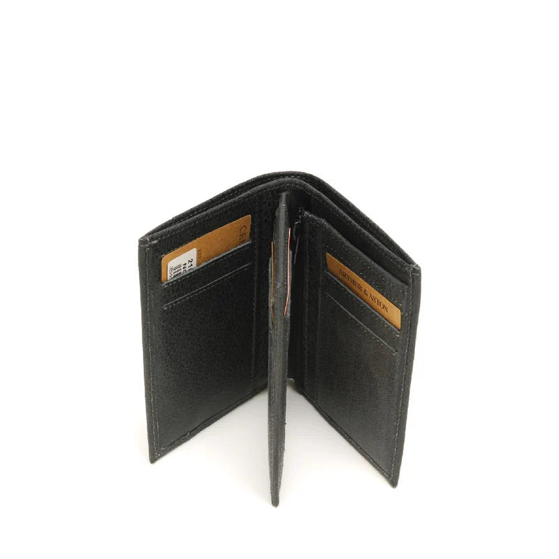 Portefeuille Cuir Vieilli Arthur & Aston Noir – Réf. 2158-127