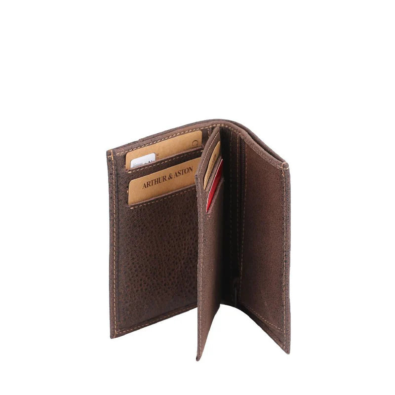 Portefeuille Cuir Grainé Arthur & Aston Châtaigne
