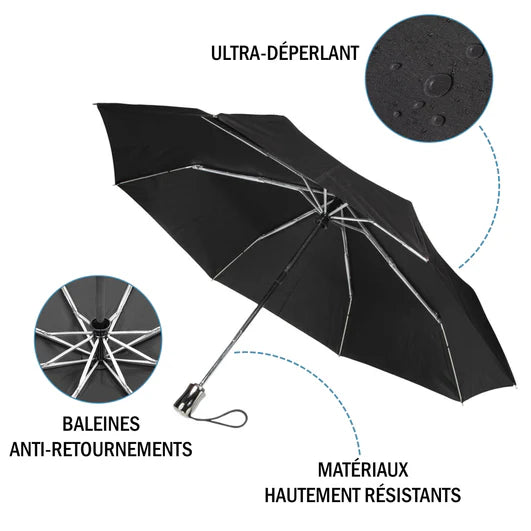 Parapluie Isotoner Auto Marine Liséré Foncé