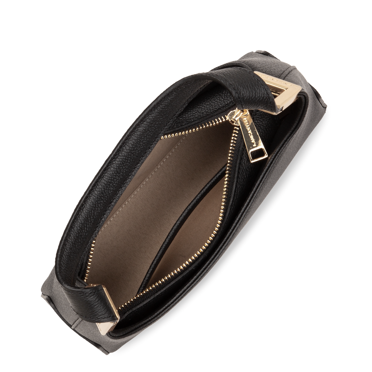 Sac Zippé Taurillon Ace Noir – Lancaster Paris