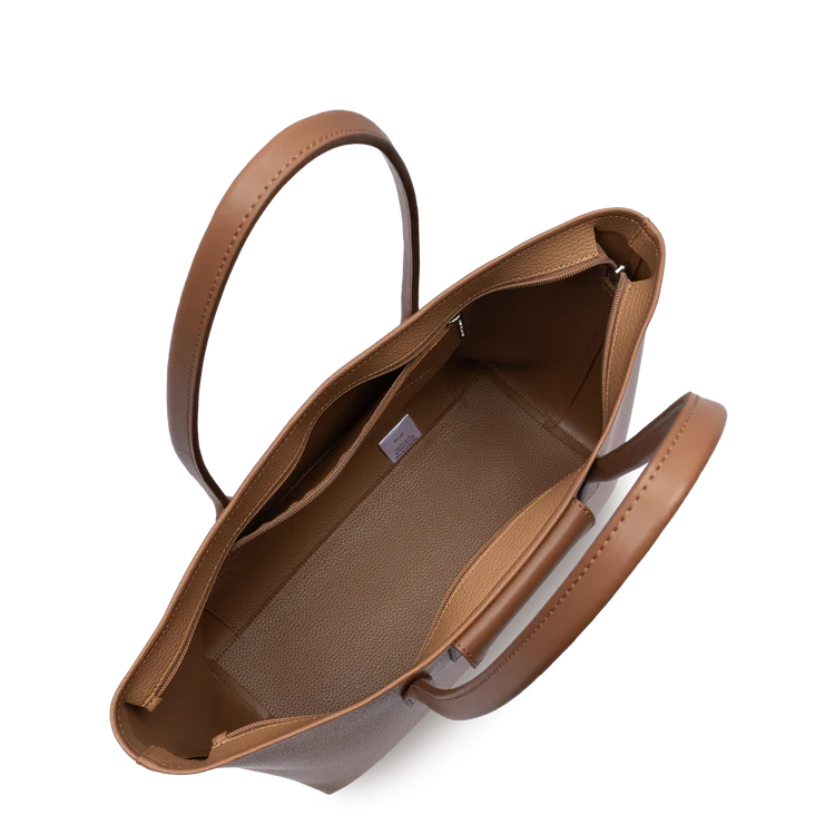 Sac Cabas Épaule Zippé Maya Double KBA Moka – Lancaster Paris