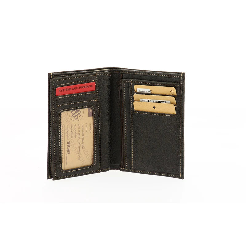 Portefeuille Cuir Vieilli Arthur & Aston Châtaigne – Réf. 62-800
