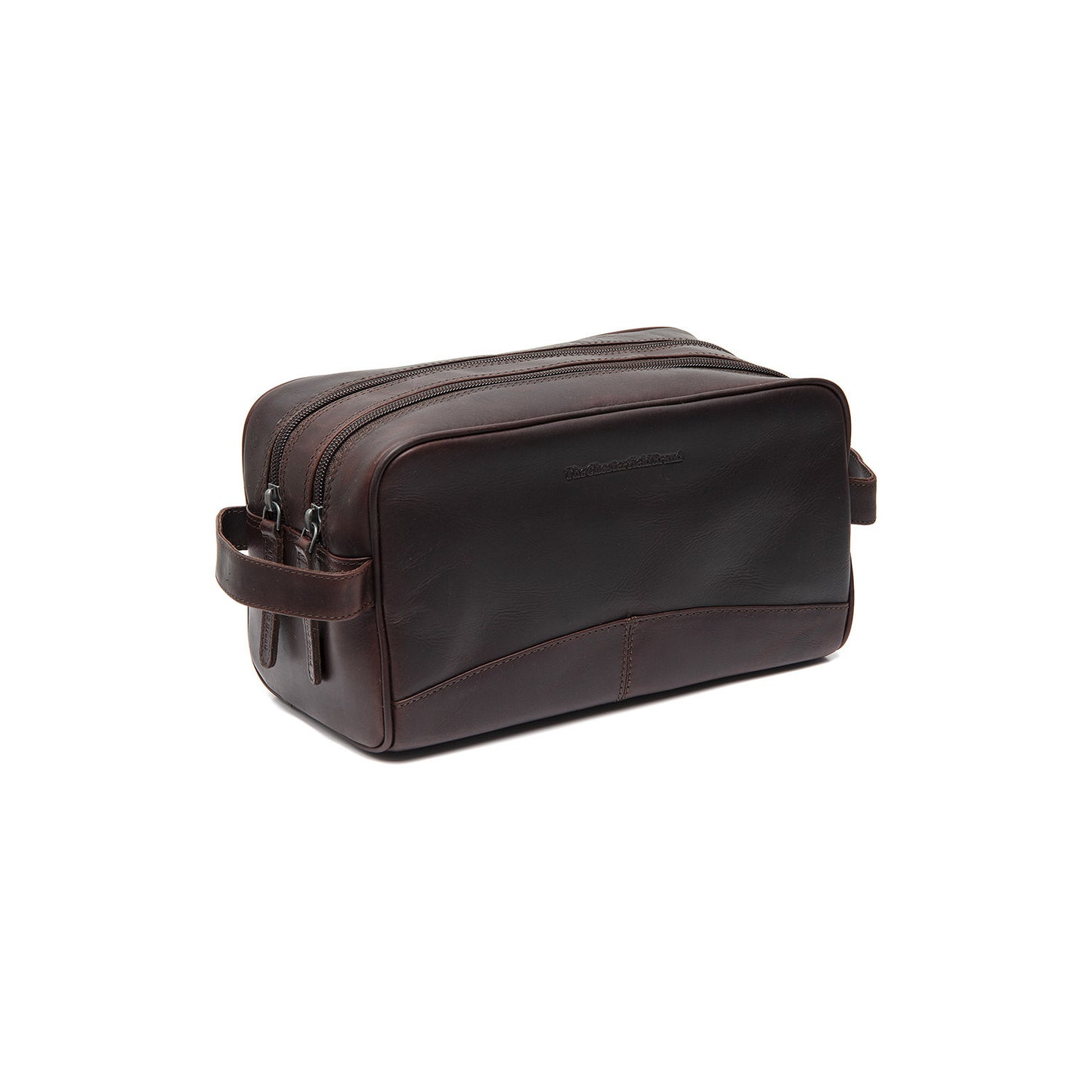 Trousse de Toilette Chesterfield Wax Pull Up Stacey Marron