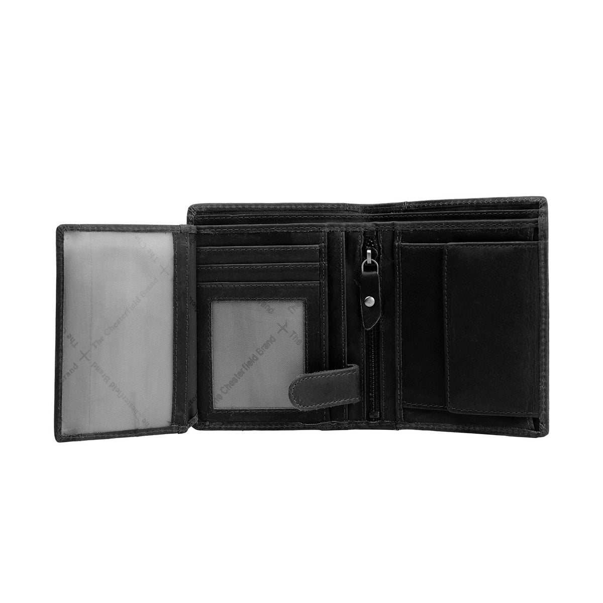 Portefeuille Cuir Chesterfield Ethel Noir