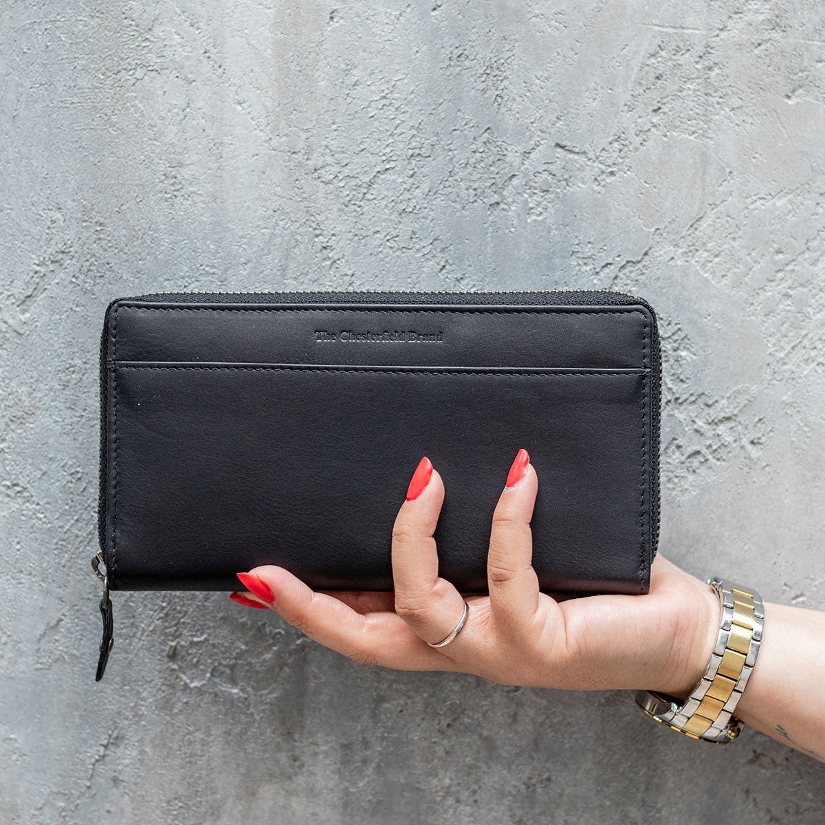 Compagnon Cuir Chesterfield Noir