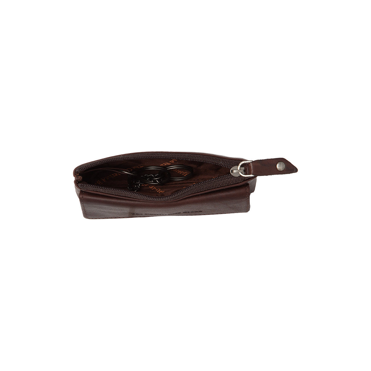 Porte-Monnaie Cuir Chesterfield Violette Marron