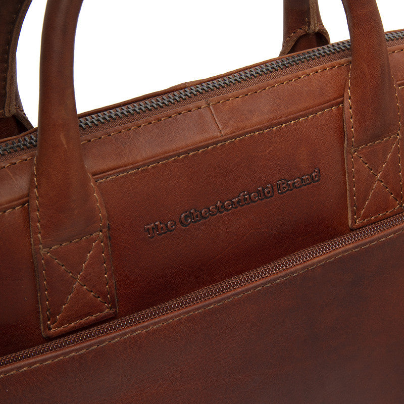 Sac Affaires Cuir Chesterfield Tilburg Cognac