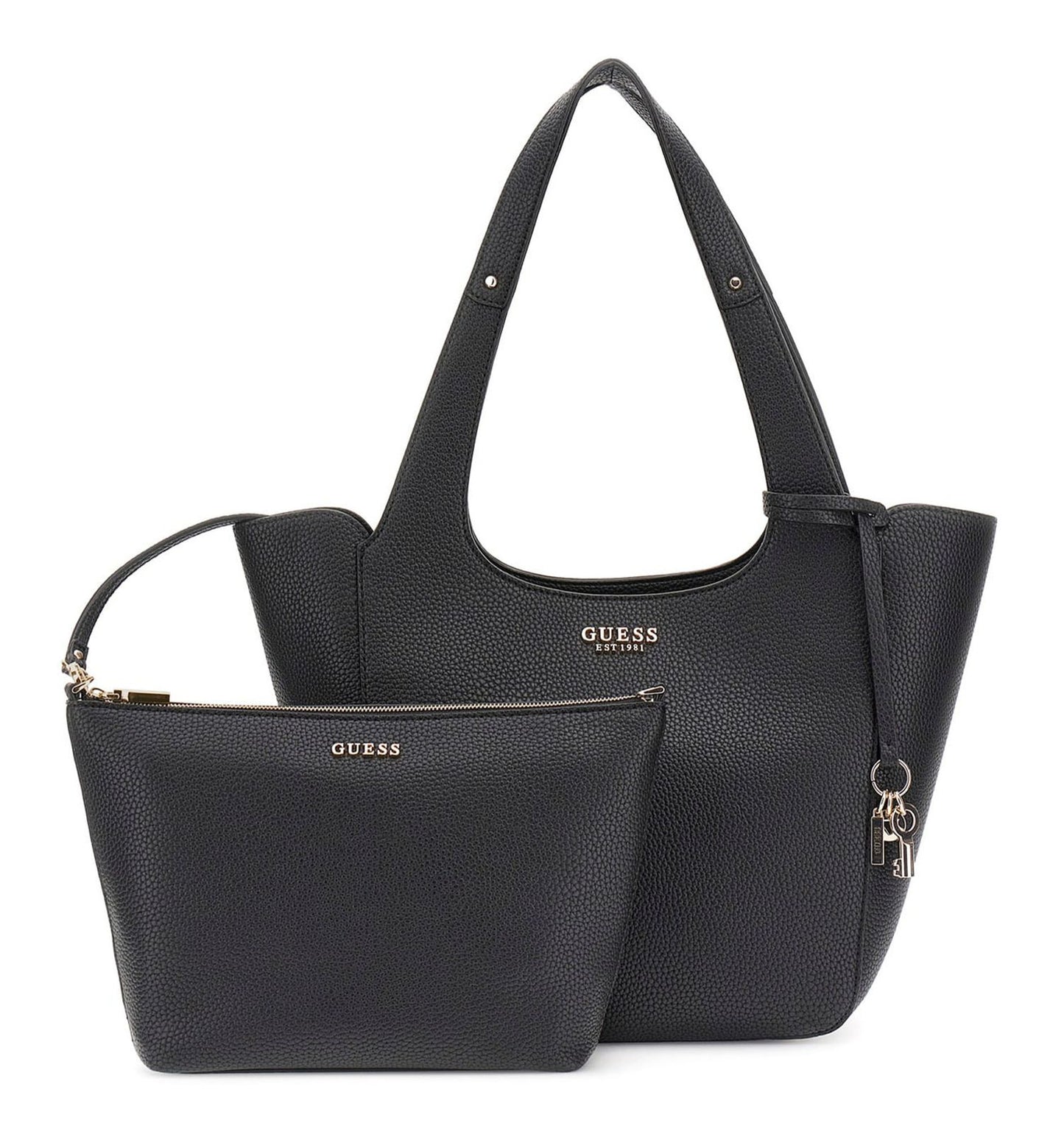 Sac Guess Calista porté épaule Noir