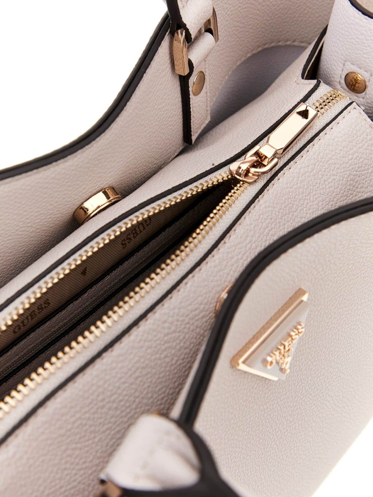 Sac Porte-Mains GUESS Meridian II Girlfriend Ivoire