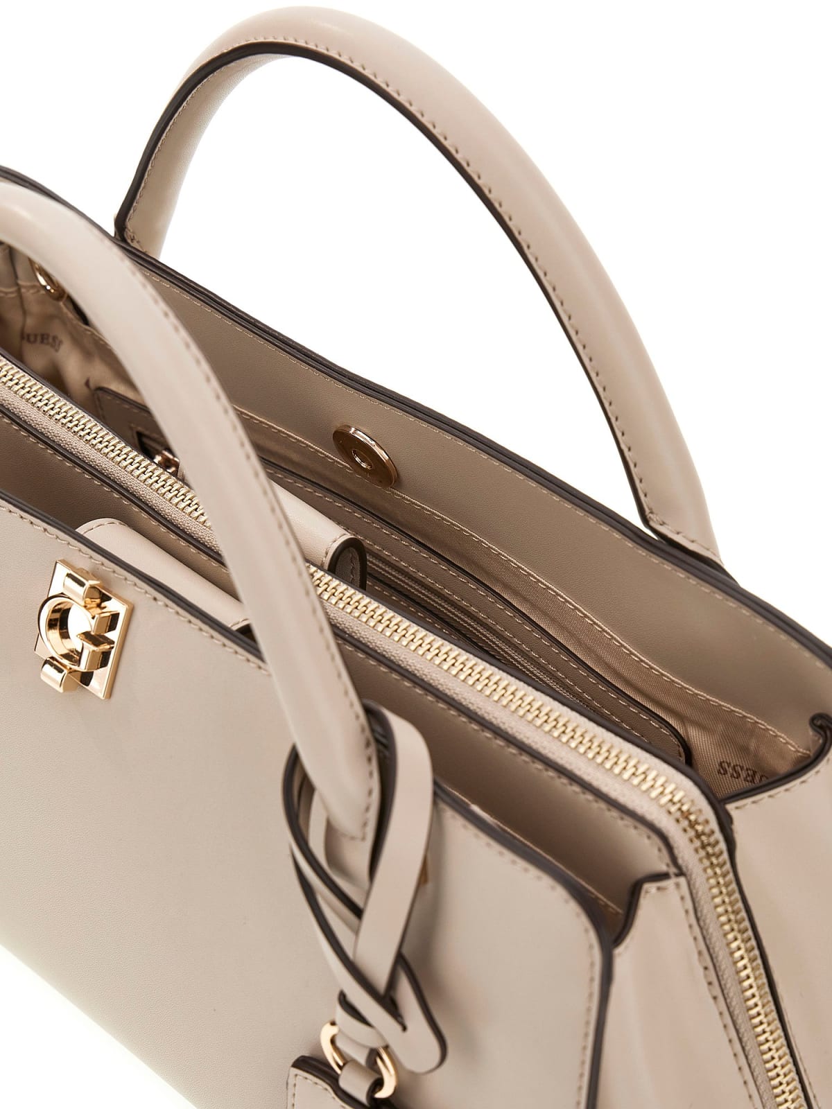 Sac Porte-Main GUESS Audrey Light Taupe – Grand Modèle