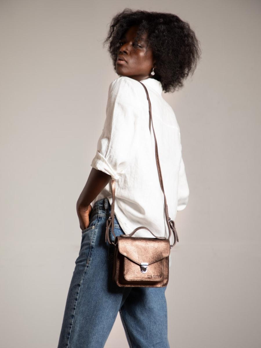 Sac bandoulière Paul Marius Mademoiselle George XS Cuivre