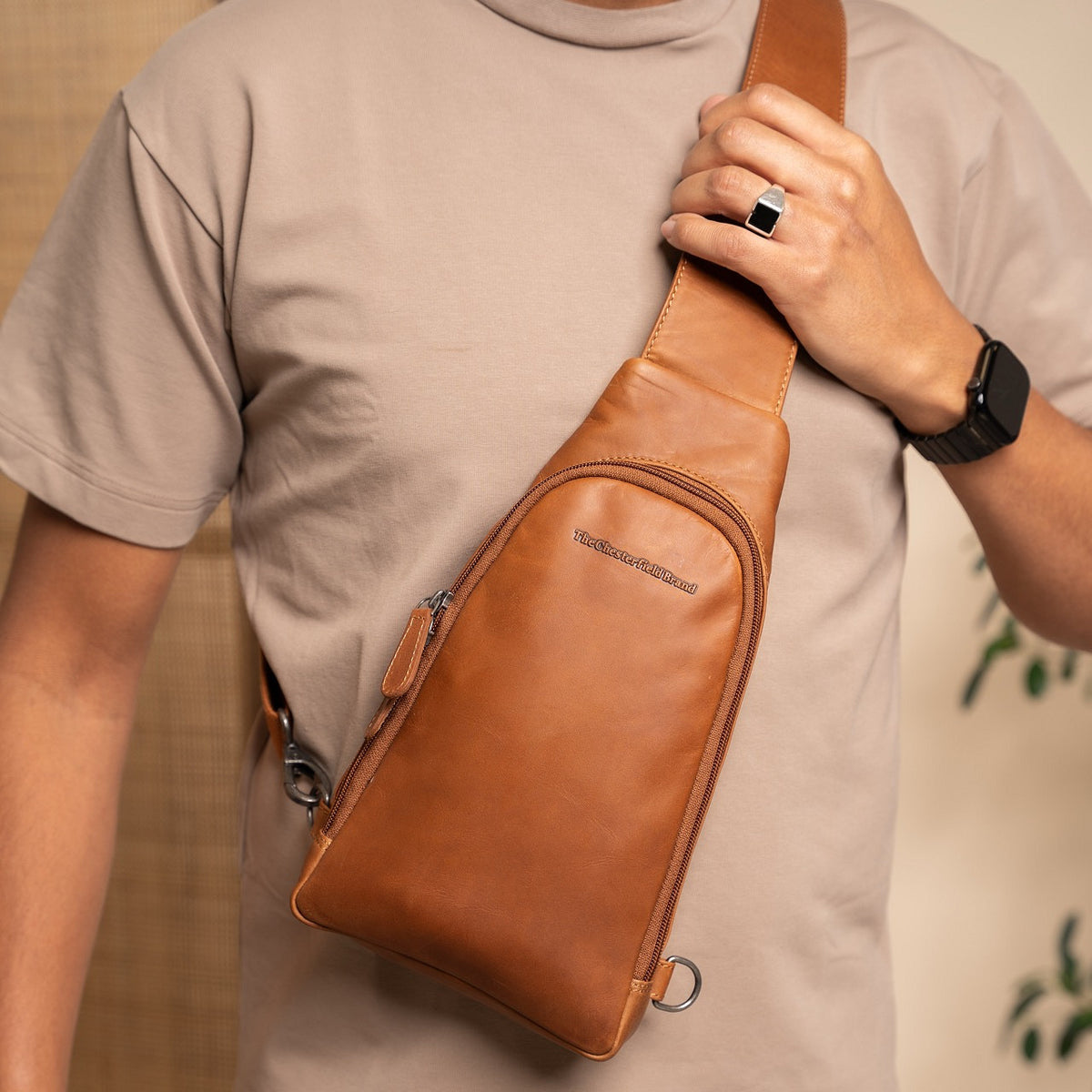 Holster Cuir Chesterfield Bowey Cognac