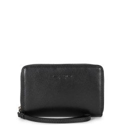 LANCASTER PORTEFEUILLE ZIPPE PARIS CUIR NOIR