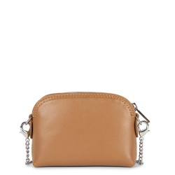 LANCASTER PORTE MONNAIE BOURSE PARIS CUIR CAMEL