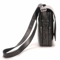 ARTHUR & ASTON PABLO SAC TRAVERS À RABAT CUIR PLONGÉ