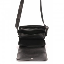 ARTHUR & ASTON PABLO SAC TRAVERS À RABAT CUIR PLONGÉ