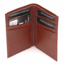 ARTHUR & ASTON PABLO PORTE-CARTES  CUIR PLONGÉ