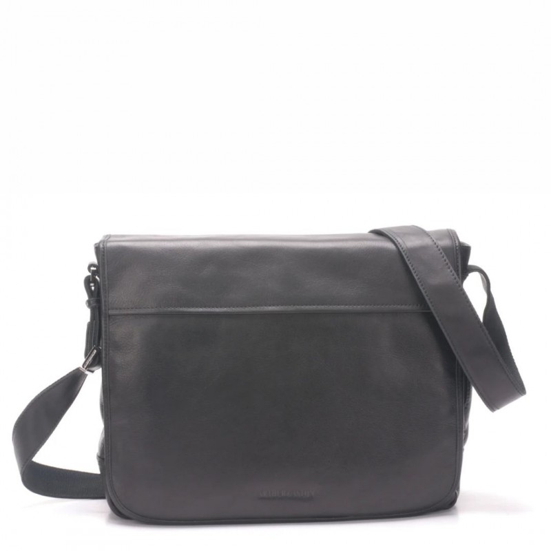 BESACE MESSENGER PABLO CUIR PLONGÉ