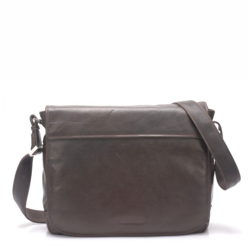 BESACE MESSENGER PABLO CUIR PLONGÉ