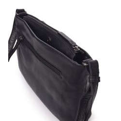 THE BAGGING CO  SAC À BANDOULIÈRE THB SLICE MOYEN EN CUIR LAVÉ