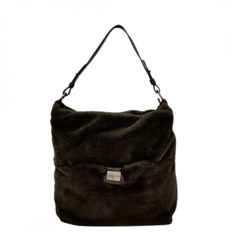 CUIROTS GROSSETO GRAND SAC BANDOUILLÈRE AVEC FOURRURE