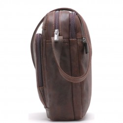 ARTHUR & ASTON CRISTIANO GRAND MODÈLE SACOCHE TRAVERS  CUIR DESTROY