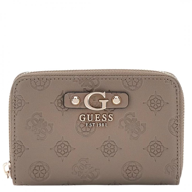 GUESS PORTFEUILLE GERTY LOGO 4G PIVOINE