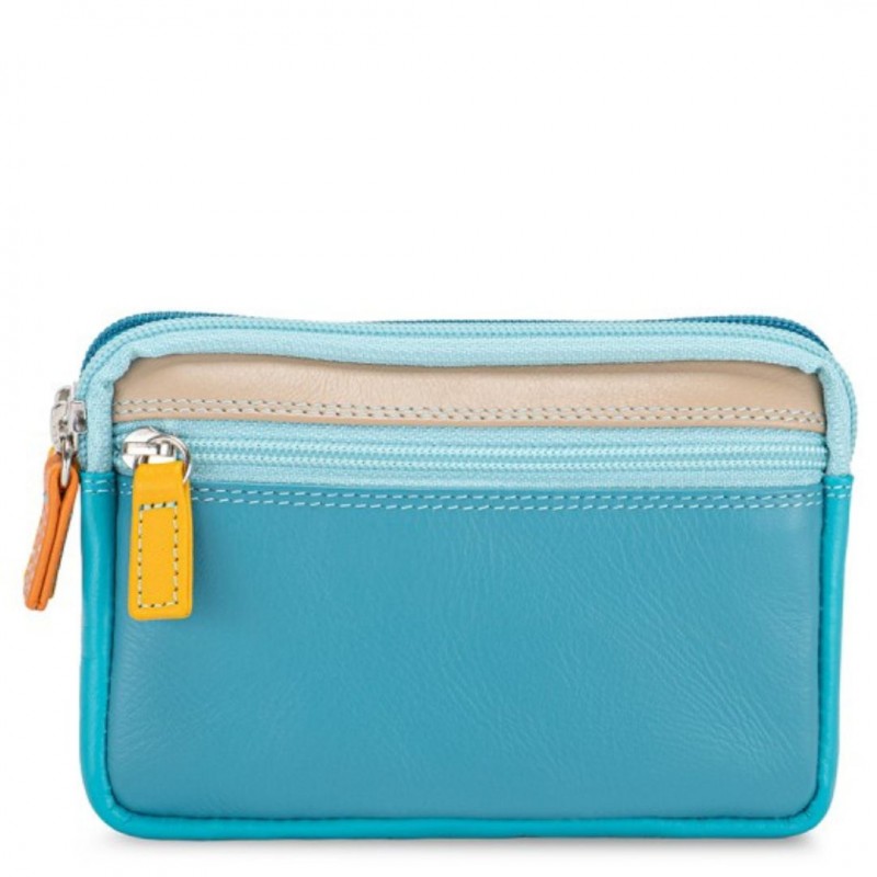 MY WALIT PORTE-MONNAIE À DOUBLE ZIP EN CUIR PETIT FORMAT SARDINIA