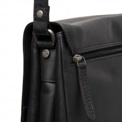 THE CHESTERFIELD BRAND LAVERTON SAC BANDOULIÈRE EN CUIR NOIR
