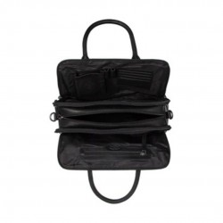 THE CHESTERFIELD BRAND LAYTON  SAC BANDOULIÈRE EN CUIR NOIR