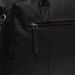 THE CHESTERFIELD BRAND LAYTON  SAC BANDOULIÈRE EN CUIR NOIR