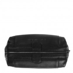 THE CHESTERFIELD BRAND VINCE TROUSSE DE TOILETTE EN CUIR NOIR