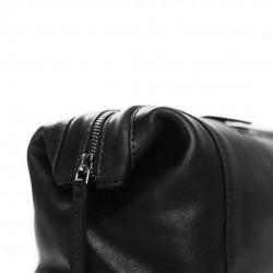 THE CHESTERFIELD BRAND VINCE TROUSSE DE TOILETTE EN CUIR NOIR