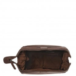 THE CHESTERFIELD BRAND VINCE TROUSSE DE TOILETTE EN CUIR MARRON VINCE