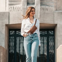 THE CHESTERFIELD BRAND TORONTO SAC BANANE EN CUIR