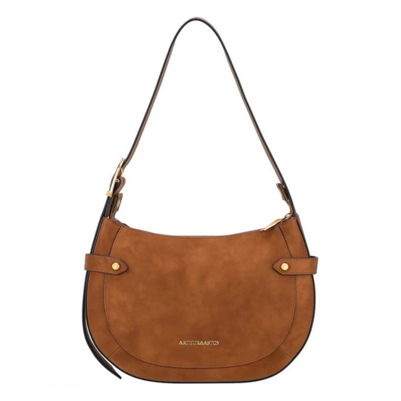 ARTHUR & ASTON MADELENA SAC ÉPAULE CROÛTE DE CUIR