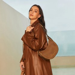 ARTHUR & ASTON MADELENA SAC ÉPAULE BANDOULIÈRE CROÛTE DE CUIR