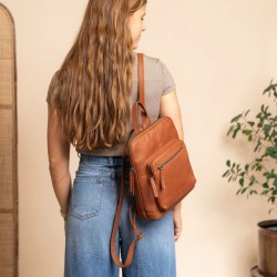 THE CHESTERFIELD BRAND FLORAN SAC À DOS EN CUIR  CIRÉ