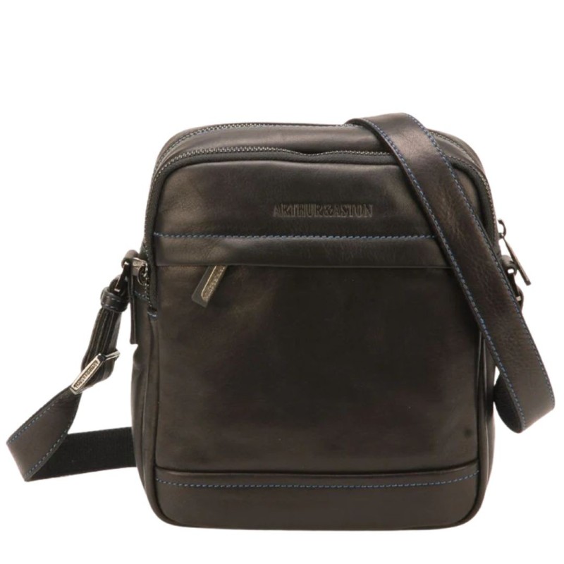 ARTHUR & ASTON PABLO SAC TRAVERS  EN CUIR PLONGÉ