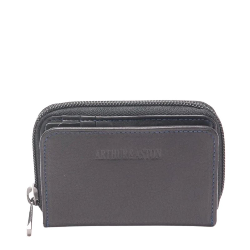 ARTHUR & ASTON PABLO PORTE-MONNAIE ET CARTES  CUIR PLONGÉ