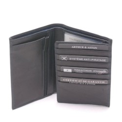 ARTHUR & ASTON PABLO PORTEFEUILLE CUIR PLONGÉ