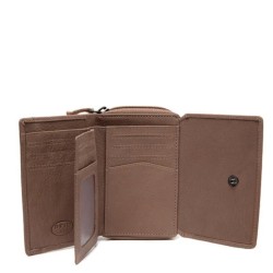 THE CHESTERFIELD BRAND PORTEFEUILLE EN CUIR TAUPE ZELAN