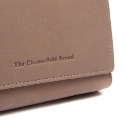 THE CHESTERFIELD BRAND PORTEFEUILLE EN CUIR TAUPE ZELAN