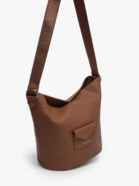 Sac Seau Maya Double KBA Marron – Lancaster Paris