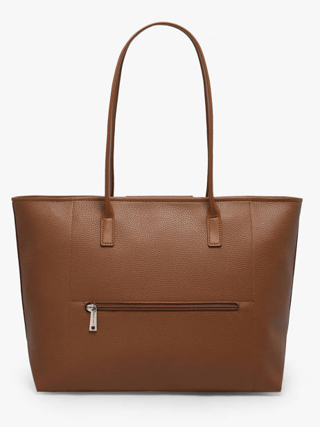 Sac Cabas Mains Zippé Maya Double Marron – Lancaster Paris