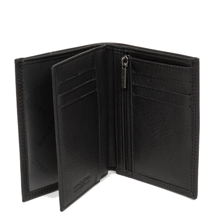 Portefeuille – Cuir Sauvage Noir – Lancaster Paris