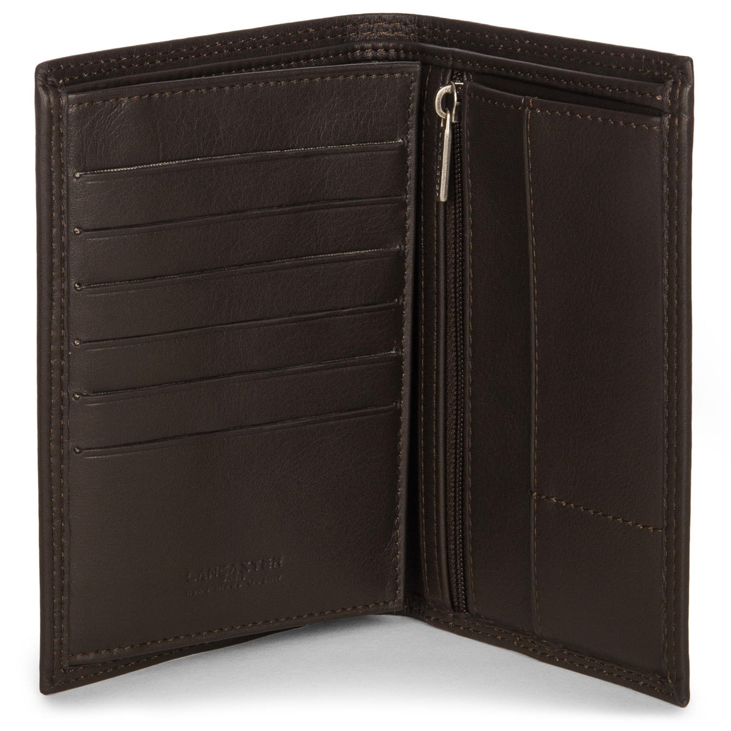 Portefeuille – Cuir Soft Vintage Marron – Grand Modèle – Lancaster Paris